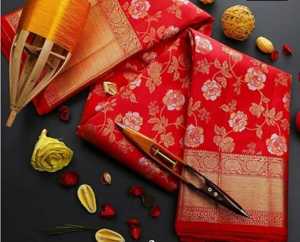 Luxe Jacquard Silk Sarees - Image 4