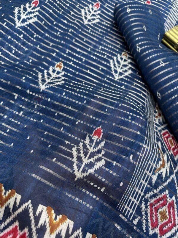 Gorgeous Printed Sarees with Zari Border - Image 4